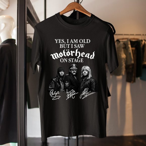 Tops - I Saw Motorhead Band Unisex Shirt Motorhead Shirt, Lemmy Tee, Rock 'n' roll tee